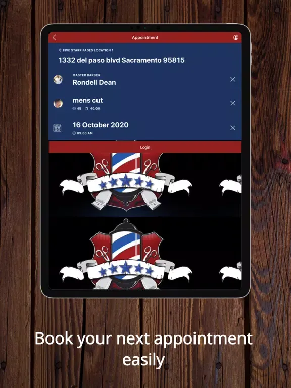 Five Starr Fades Barber Shop iPad  스크린샷
