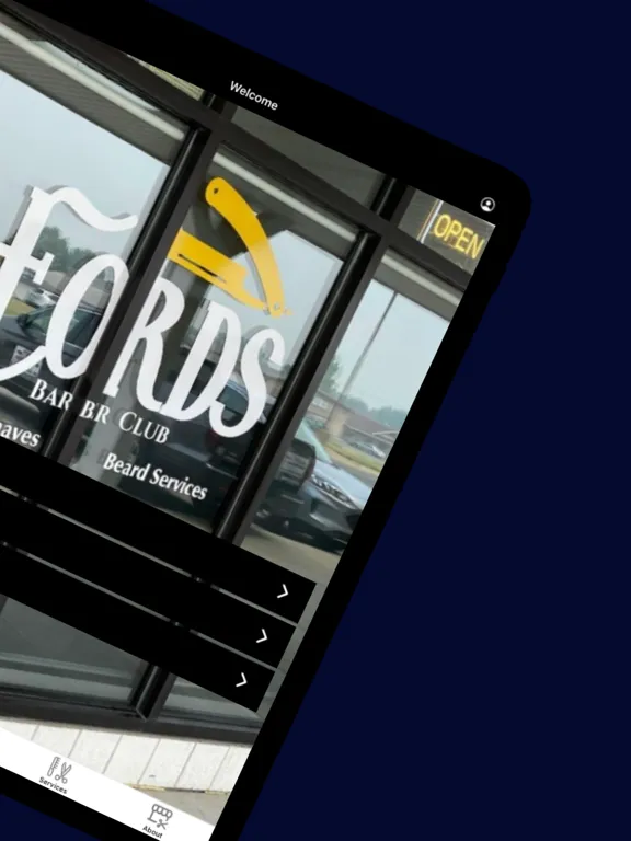 ภาพหน้าจอของ Fords Barber Club iPad 