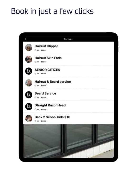 ภาพหน้าจอของ Fords Barber Club iPad 