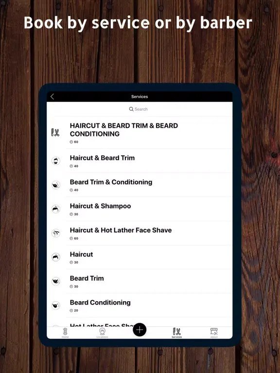 Ảnh chụp màn hình của GROOM Barber Lounge iPad 