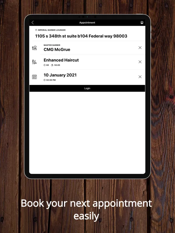 Imperial Barber Lounge iPad  스크린샷