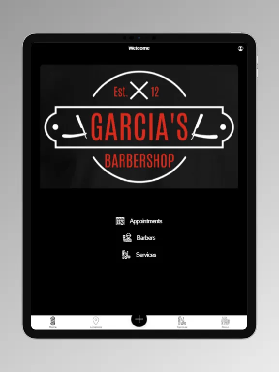 Tangkapan skrin Garcia’s Barbershop iPad 