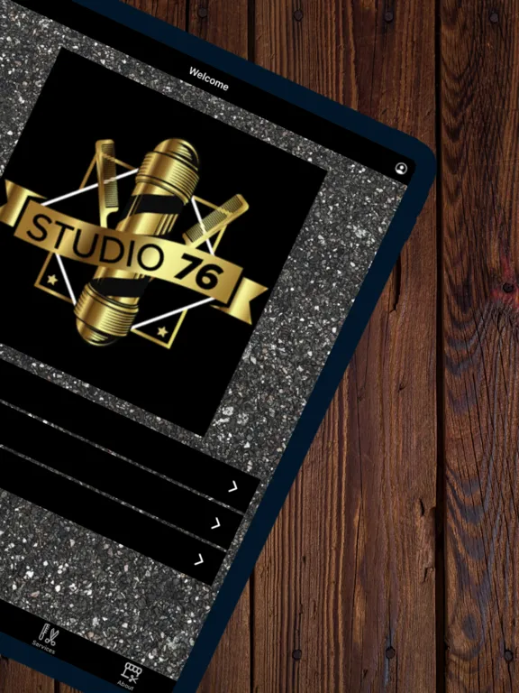 Tangkapan skrin Studio 76 Grooming Lounge iPad 