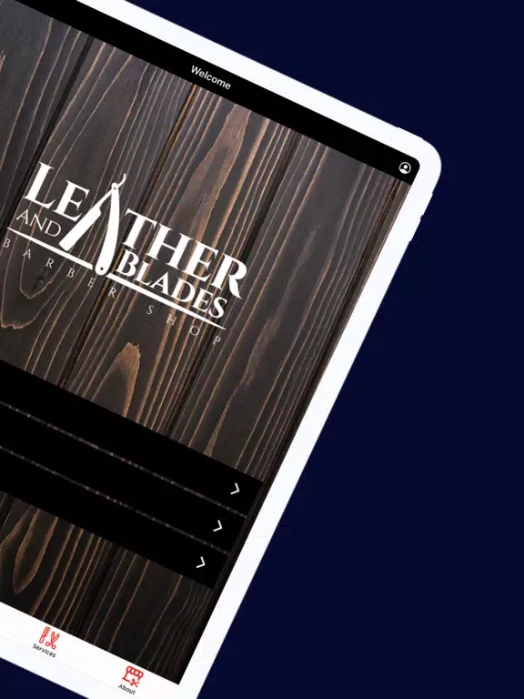 Leather and Blades Barber Shop iPad  स्क्रीनशॉट