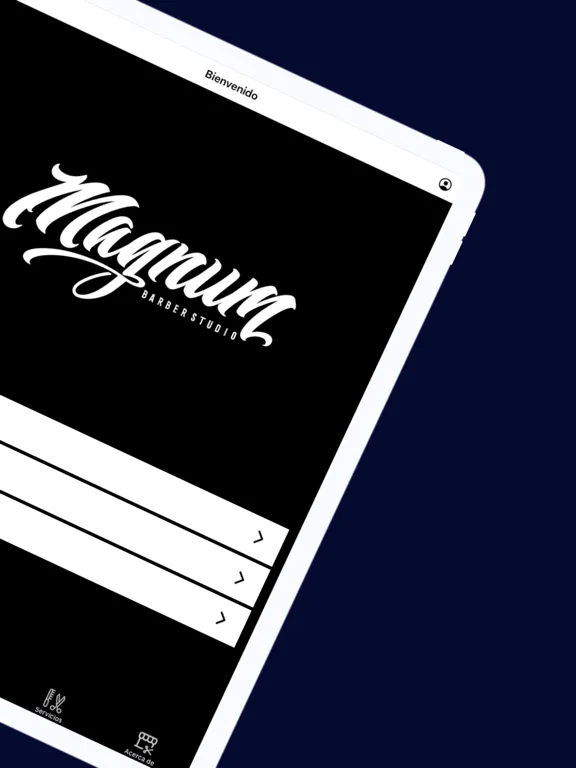 Capturas de tela do Magnum Barber Studio App iPad 