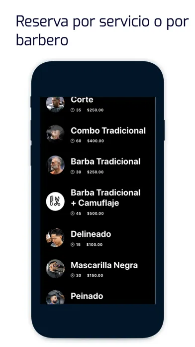 Capturas de tela do Magnum Barber Studio App