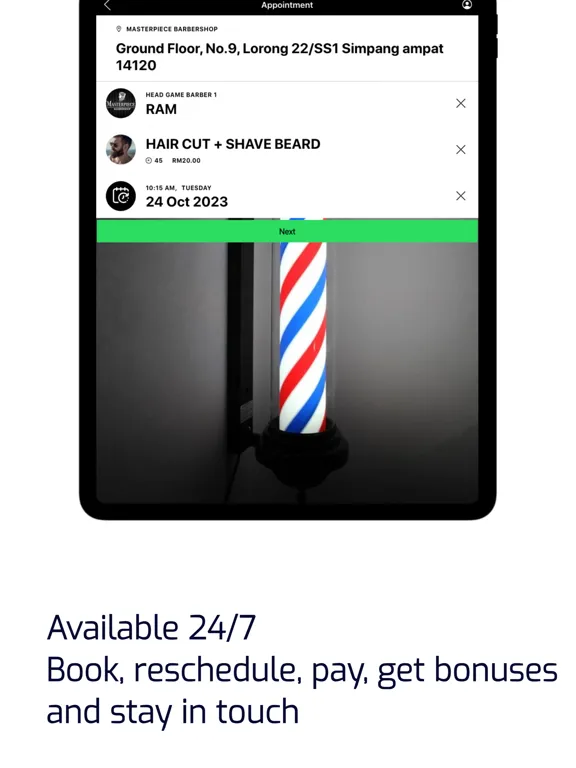 Zrzuty ekranu MasterPiece Barbershop iPad 