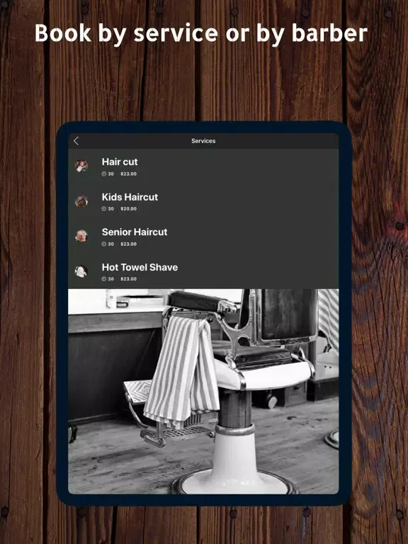 Captures d'écran de Master's Barbershop App iPad 