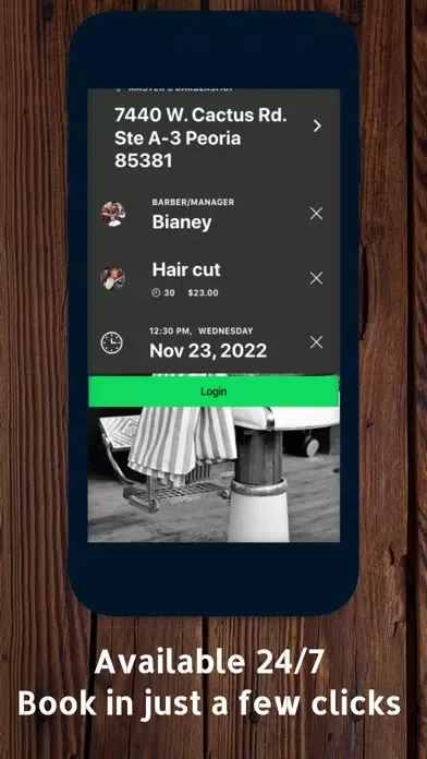 Captures d'écran de Master's Barbershop App
