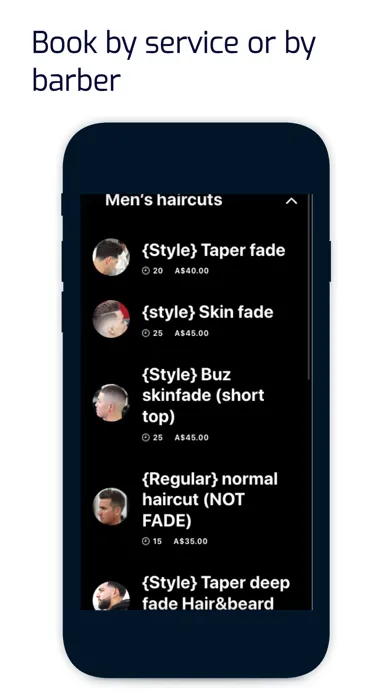 Zrzuty ekranu RGN Barber