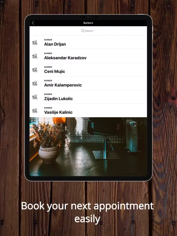 NIKOLA Barbershop iPad  স্ক্রিনশট