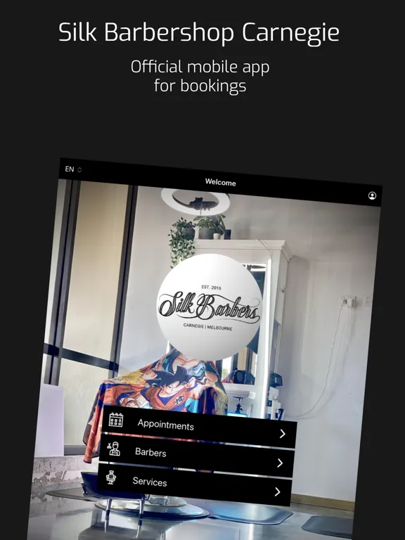 Silk Barbershop Carnegie iPad 应用截图