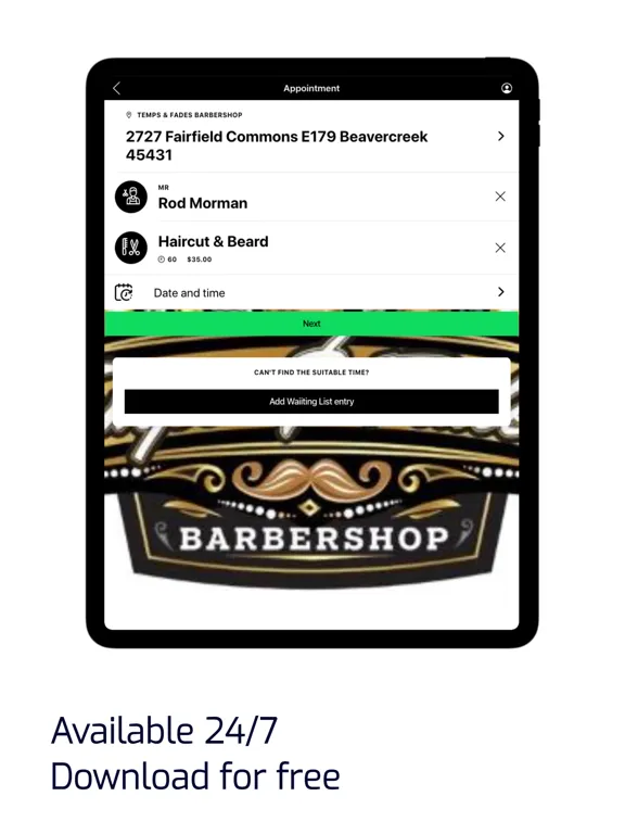 Скриншоты Temps and Fades Barbershop iPad 