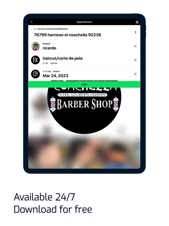 Zrzuty ekranu The old fashion barber shop iPad 