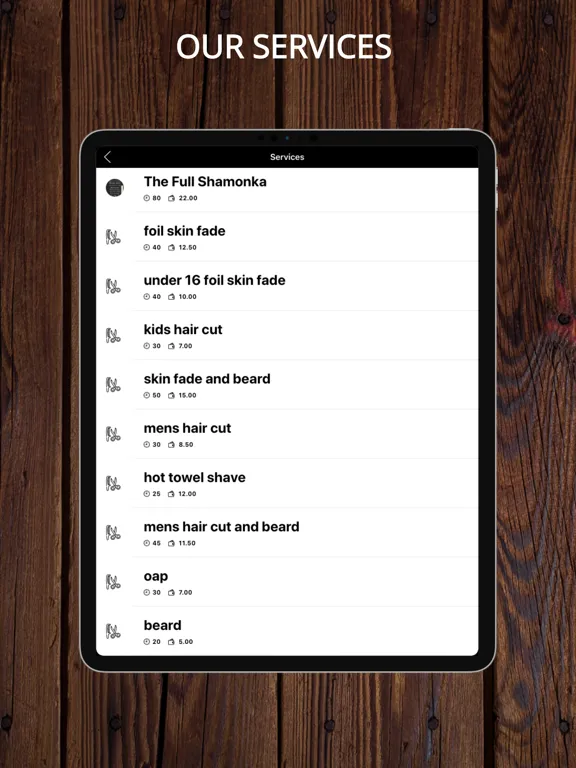 T-KuTz BARBERSTORE iPad 应用截图