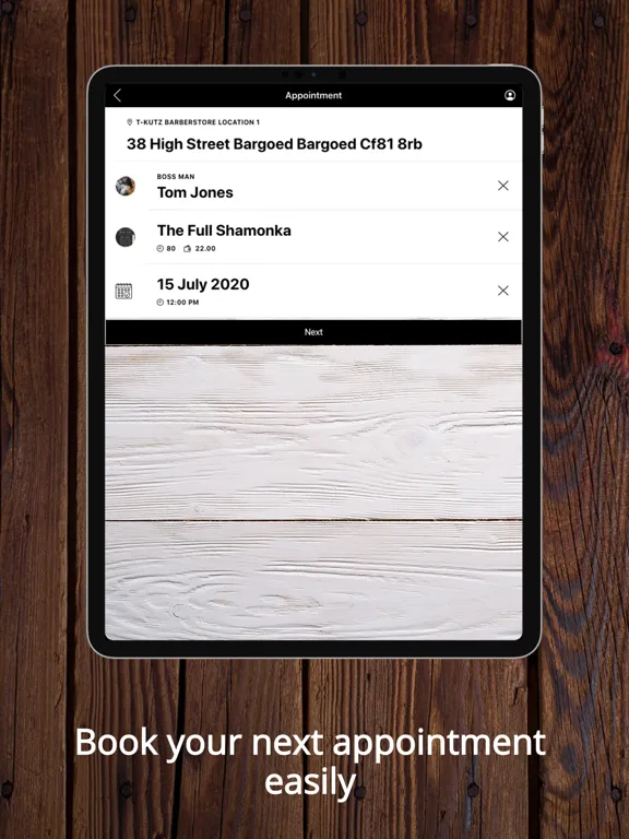 T-KuTz BARBERSTORE iPad 应用截图