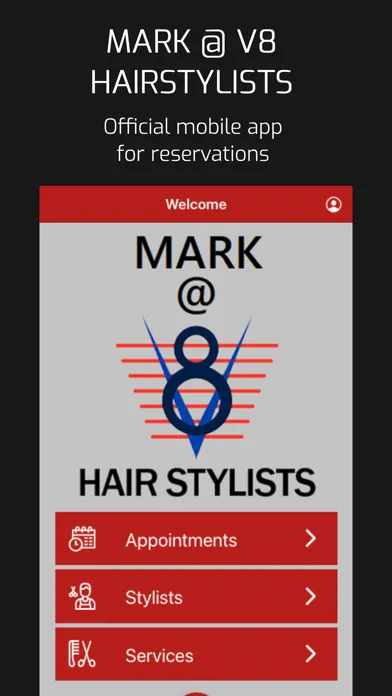 Tangkapan layar MARK @ V8 HAIRSTYLISTS