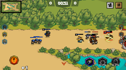 Rushlands – epic MOBA war سکرین شاٹس