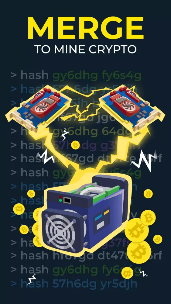 The Crypto Merge: BTC mining سکرین شاٹس