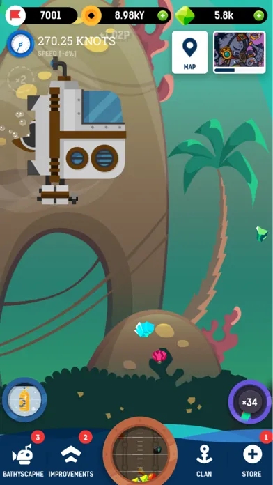 Скриншоты Idle Submarine: Raft to Boat