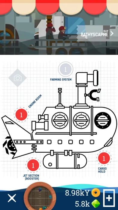 Скриншоты Idle Submarine: Raft to Boat