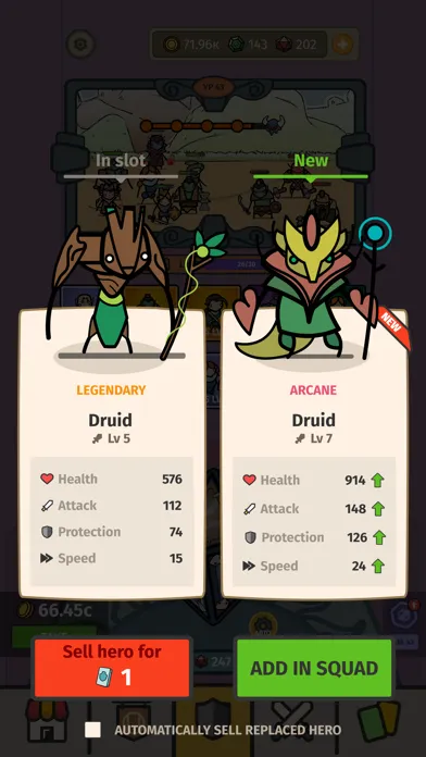 Captures d'écran de Summoners Legend: Idle RPG War