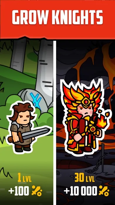 Capturas de pantalla de Grow Knights - rpg merge hero