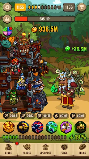 Taplands - idle clicker game Screenshots