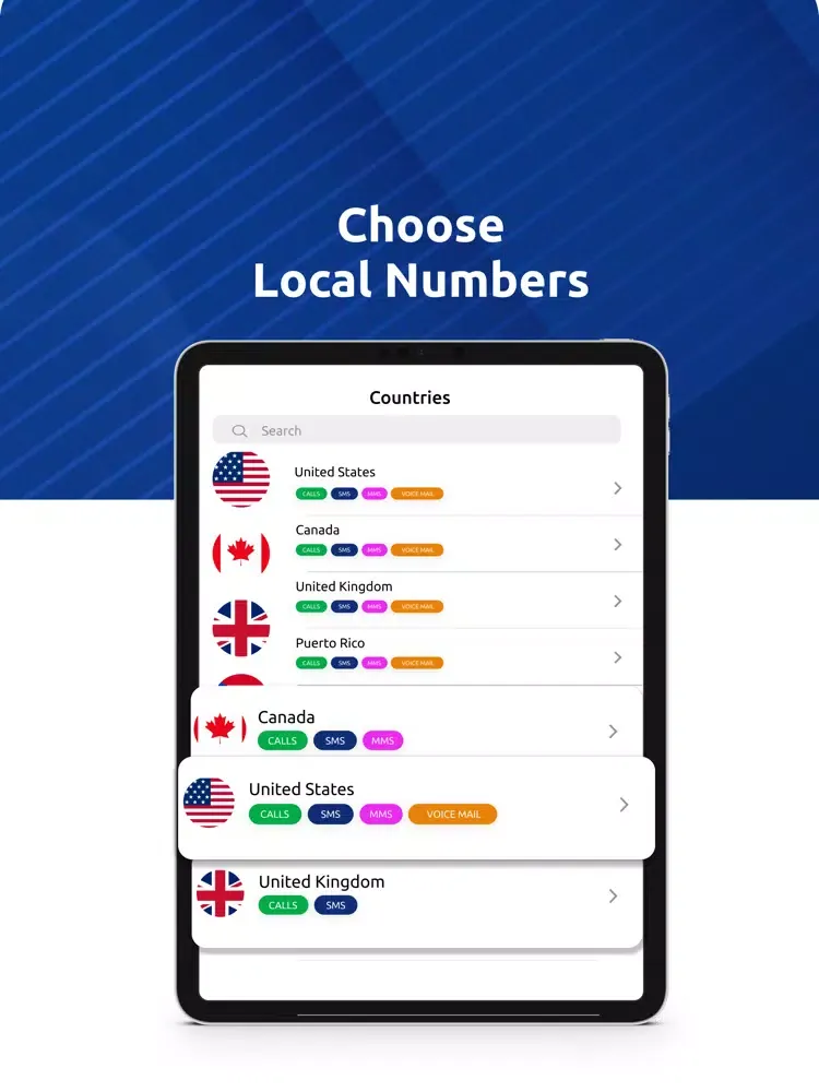 Screenshot di Second Phone Number Call now iPad