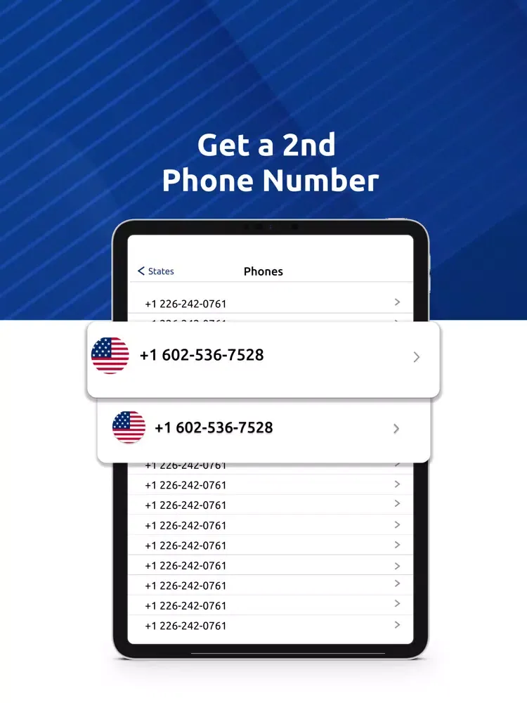 Screenshot di Second Phone Number Call now iPad
