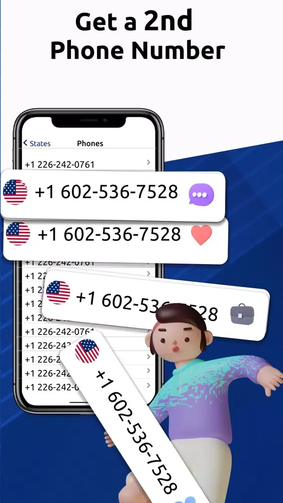 Screenshot di Second Phone Number Call now