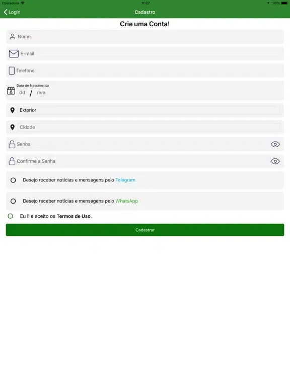 Ảnh chụp màn hình của Mauro Fagundes iPad 