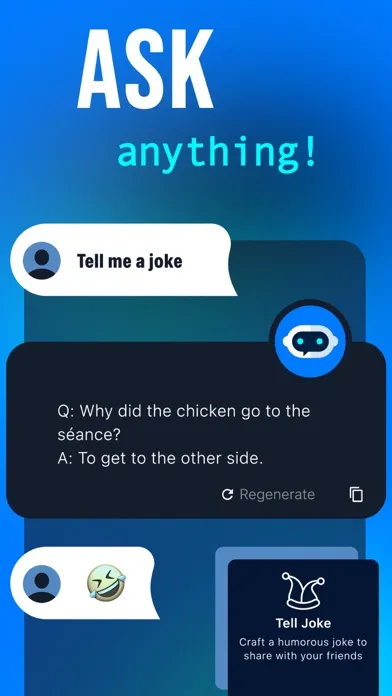 Capturas de tela do ConverseAI: AI Chatbot