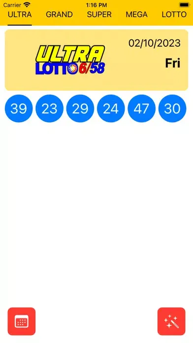 Tangkapan layar PCSO Lotto (AI Prediction)