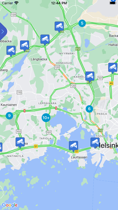 Capturas de tela do Live Traffic - Finland