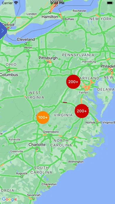 Capturas de pantalla de Live Traffic - Virginia