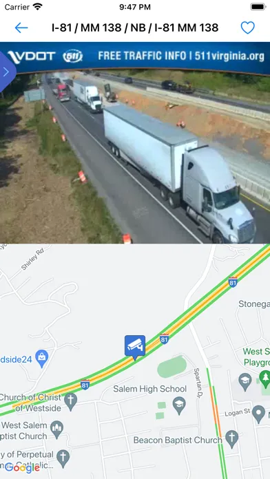 Capturas de pantalla de Live Traffic - Virginia