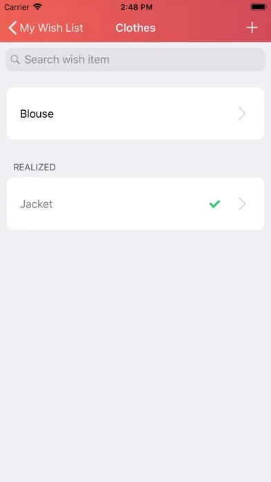 My Wish List -Save your wishes Screenshots