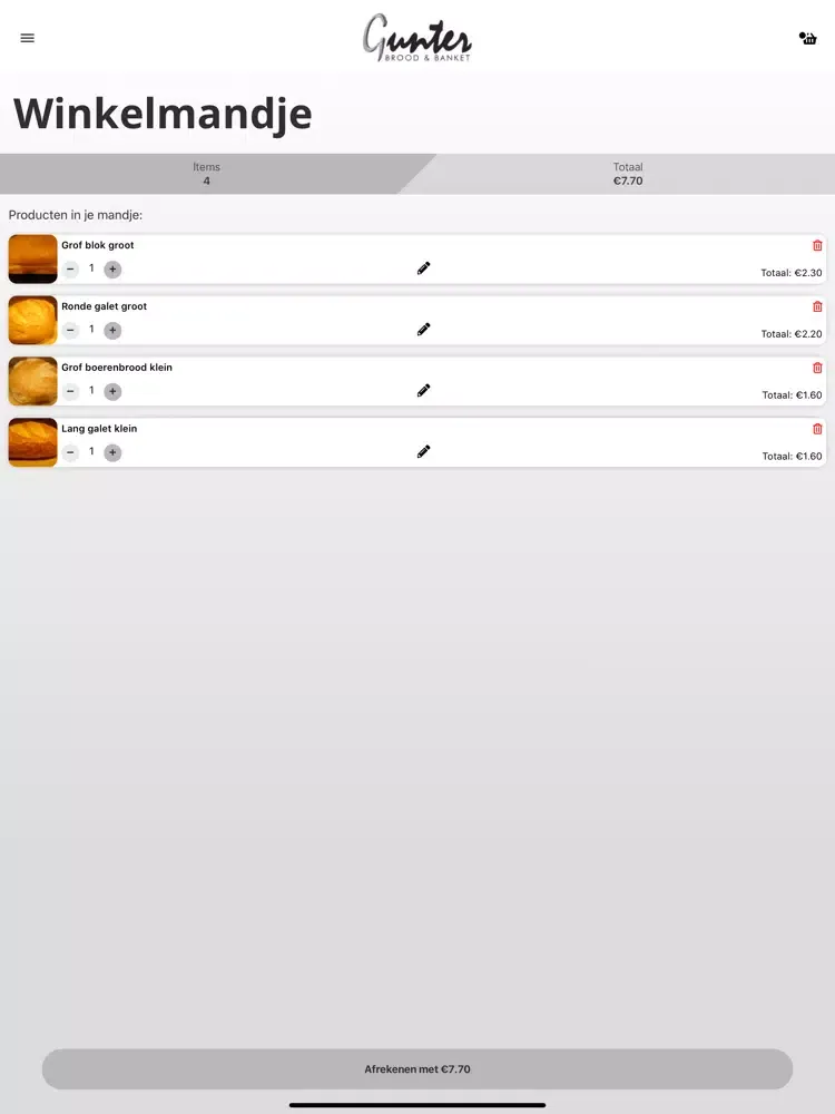Bakkerij Gunter iPad  سکرین شاٹس