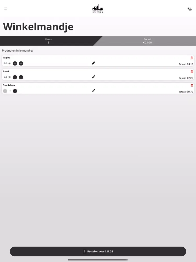 Beenhouwerij Salaam iPad  স্ক্রিনশট