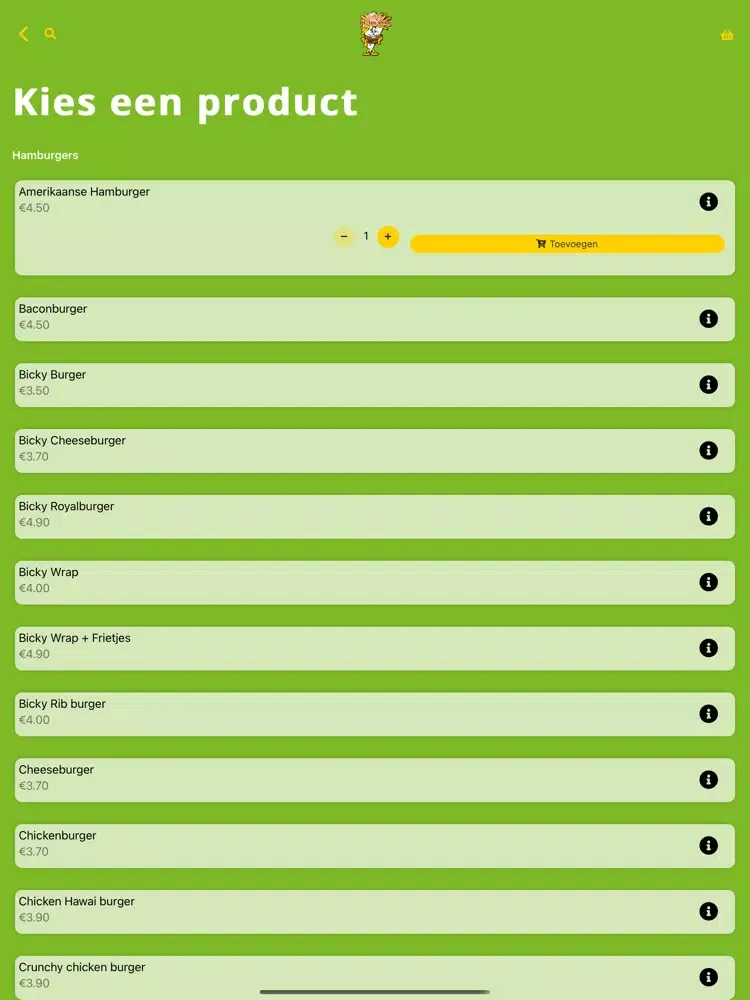 Frituur Plaisance iPad  Screenshots