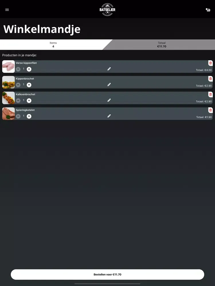 Keurslager Batselier iPad  Screenshots