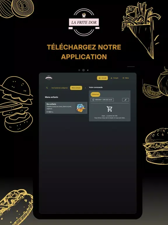 Captures d'écran de La Frite DOR iPad 