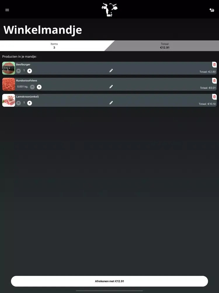 Slagerij Verstappen iPad 應用截圖
