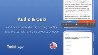 Captures d'écran de Todaii: Learn English