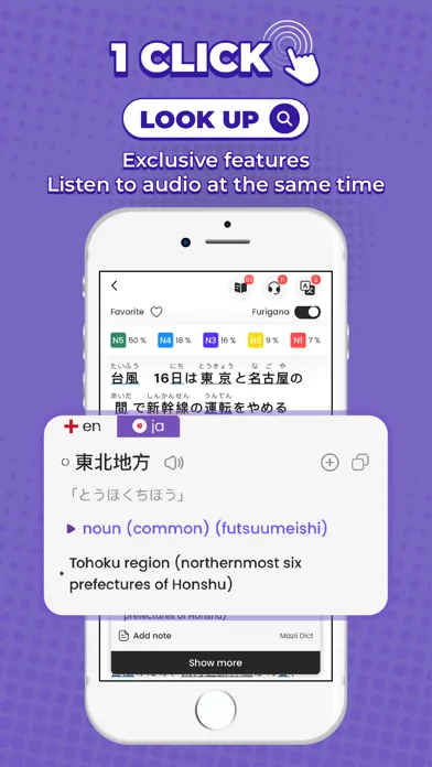 Todaii: Learn Japanese N5-N1 سکرین شاٹس