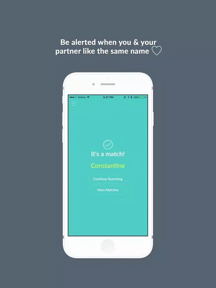 Tangkapan skrin Name Me: Search baby names & match to your partner iPad 