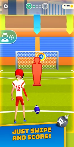 Tangkapan layar Flick Goal!