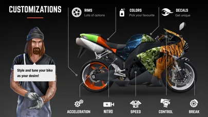 Captures d'écran de Racing Fever: Moto