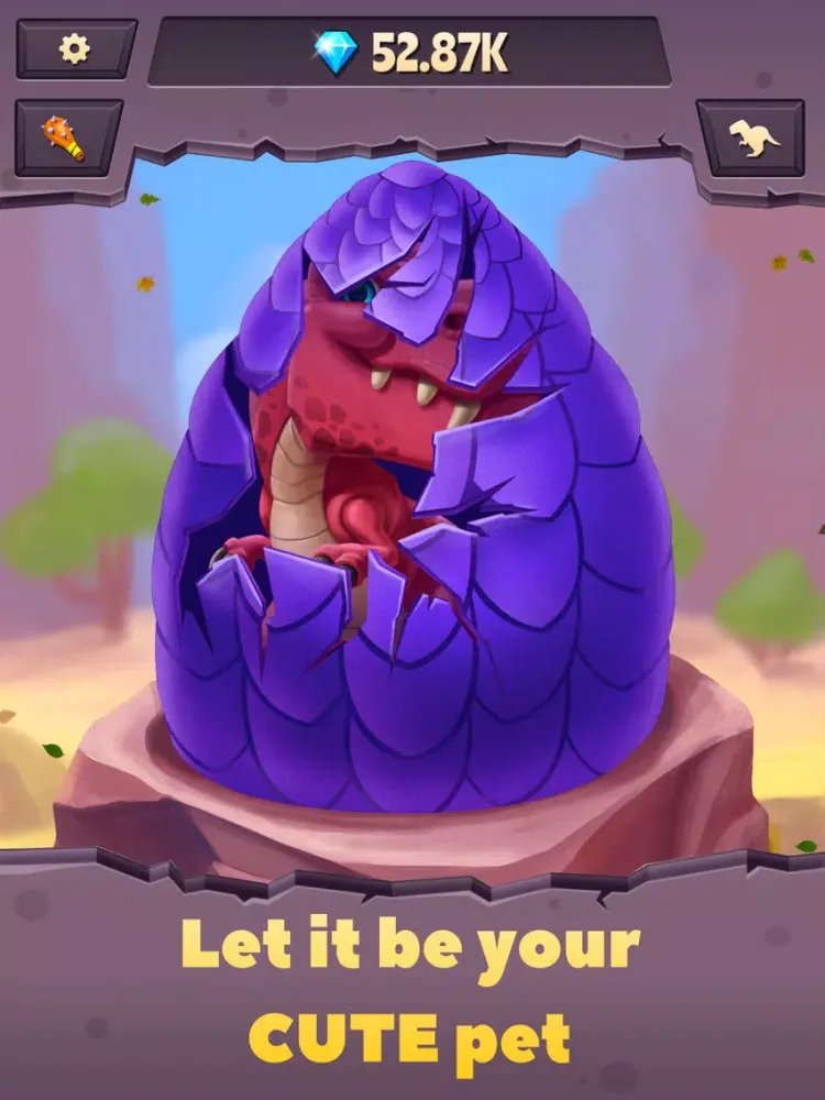 Ảnh chụp màn hình của Dino Egg - My Pocket Pet iPad 
